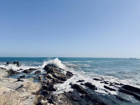 海 海 海,太平洋,青の写真素材