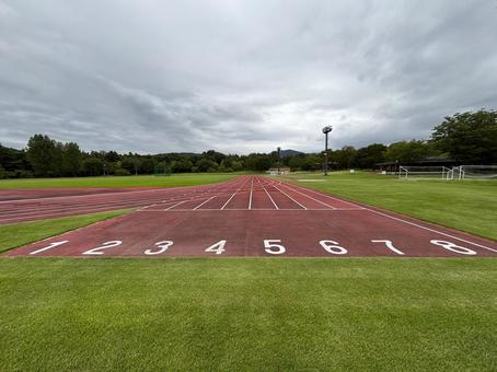 陸上競技場のスタートライン 陸上競技場のスタートライン 陸上競技場,陸上,競技場の写真素材