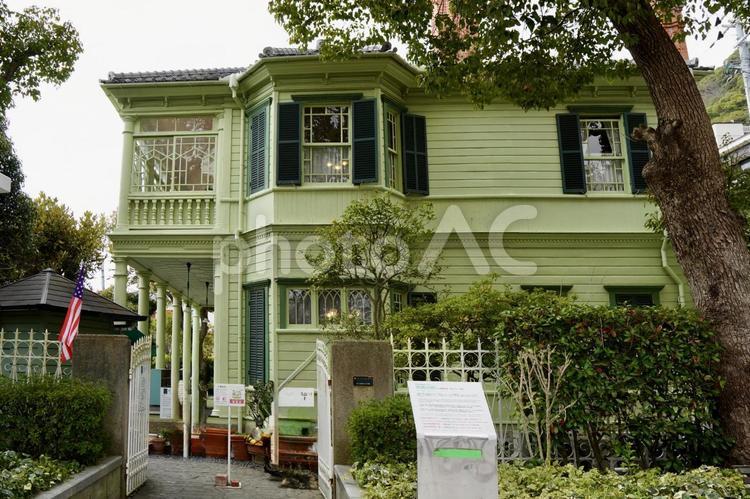 神戸北野・緑の異人館 神戸,北野,異人館の写真素材