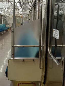 ドア横の化粧板 ドア横の化粧板 鉄道,jr,jr東日本の写真素材