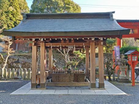 三重県-敢國神社-手水舎 敢國神社,神社,伊賀国の写真素材