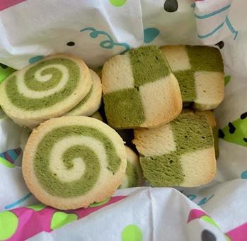 手作りクッキー 手作りクッキー 手作り,クッキー,市松模様の写真素材