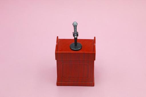 演壇とマイク 演壇とマイク 演壇,演卓,演説の写真素材