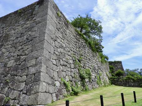 白河小峰城の石垣 白河小峰城の石垣の写真