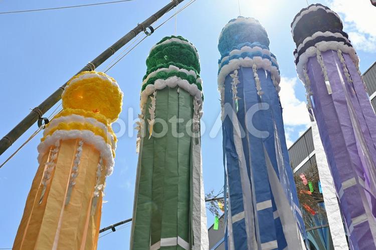 仙台七夕　あおり 仙台,七夕,祭りの写真素材