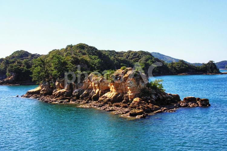 西海国立公園九十九島の旅の風景 西海国立公園,九十九島,九州の写真素材