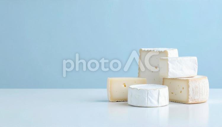 チーズアソート、コピースペース チーズアソート,チーズ,食べ物の写真素材