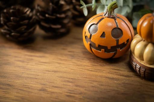 ハロウィーンのかぼちゃの飾り物 かぼちゃ,カボチャ,南京の写真素材