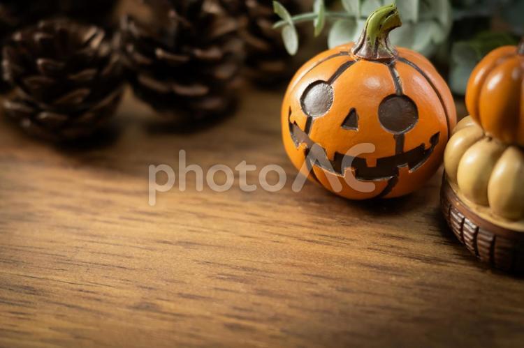 ハロウィーンのかぼちゃの飾り物 かぼちゃ,カボチャ,南京の写真素材