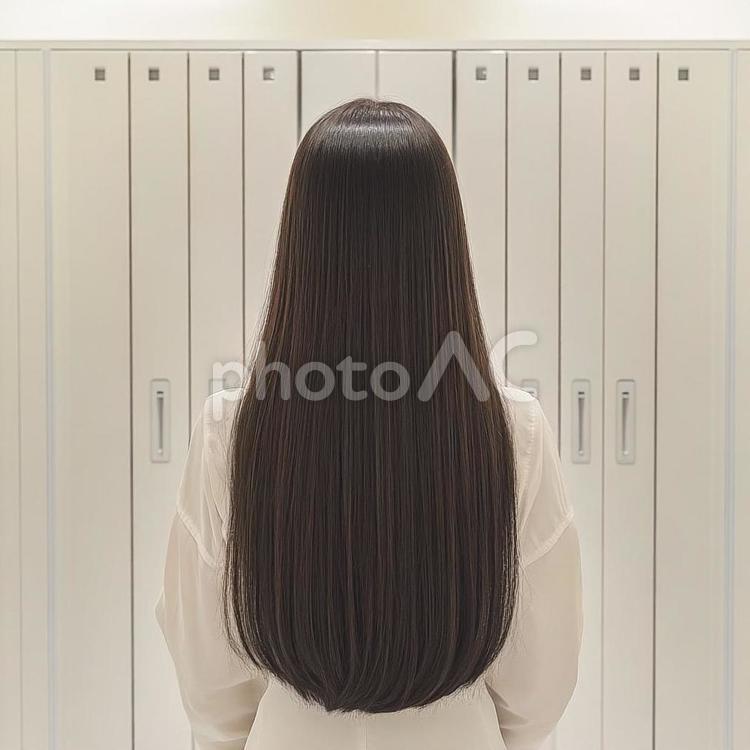 ロングヘア　女性　イメージ ヘアサロン,ロングヘアー,さらさらの写真素材