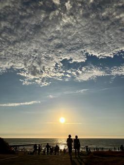 台湾 夕日 台湾 夕日の写真