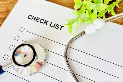 医療チェックリストのイメージ チェックリスト,診察,病院の写真素材