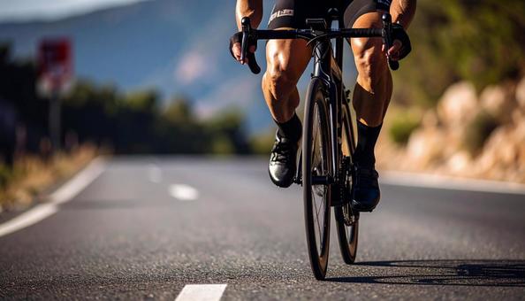 ロードレース 自転車 道路を走る選手 ロードレース 自転車 道路を走る選手 の写真