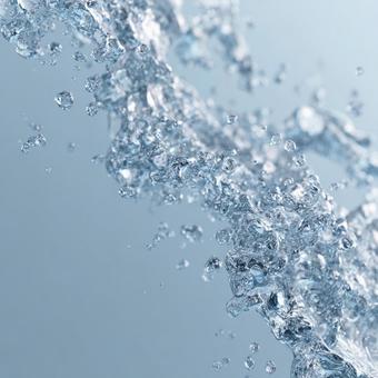 背景にも使える、涼しげな水のスプラッシュ 背景にも使える、涼しげな水のスプラッシュの写真