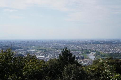 山頂からの景色・街並みの風景の写真