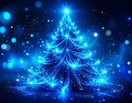 クリスマスツリー ネオン クリスマスツリー ネオンの写真