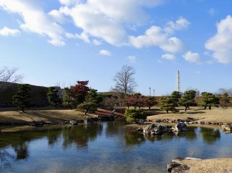 国指定名勝赤穂城本丸庭園3 国指定名勝赤穂城本丸庭園3 旧赤穂城庭園,本丸庭園,赤穂城の写真素材