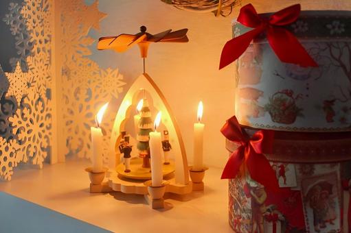 北欧 クリスマスのインテリア  クリスマス,クリスマスディスプレイ,インテリアの写真素材