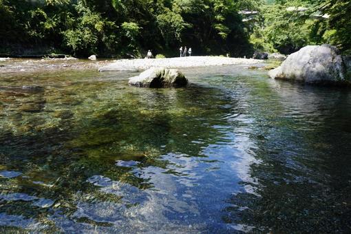 天川村みたらい渓谷の川 天川村みたらい渓谷の川の写真