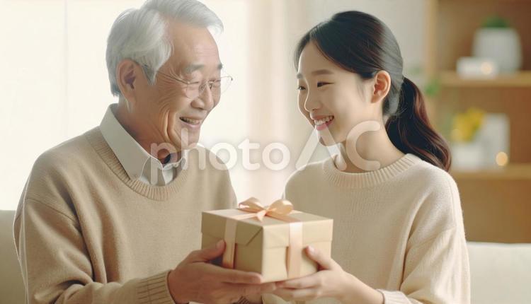 父の日や誕生日のプレゼント プレゼント,父の日,誕生日の写真素材