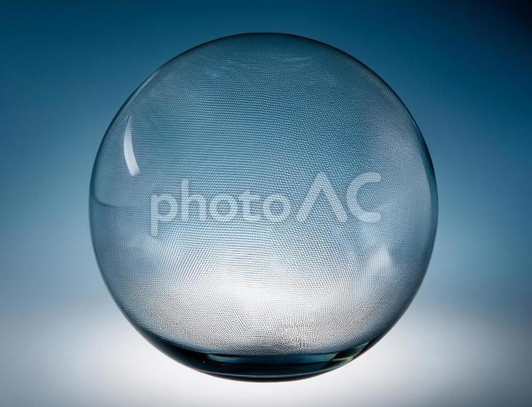模様の入ったガラスの球体 ガラス,球体,模様の写真素材