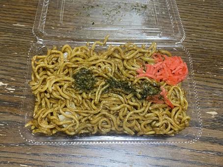 焼きそば 紅生姜 青のり 焼きそば 紅生姜 青のり 焼きそば,テイクアウト,露店の写真素材