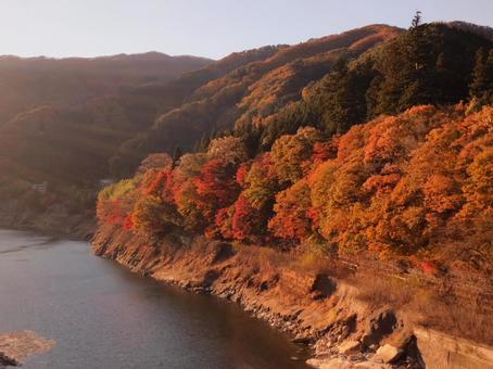紅葉のわたらせ渓谷 紅葉のわたらせ渓谷の写真