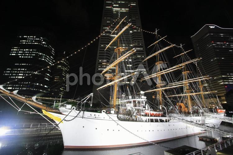 日本丸 日本丸,帆船,横浜の写真素材