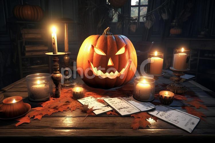 ハロウィン　かぼちゃ2 秋,秋の素材,ハロウィンの写真素材