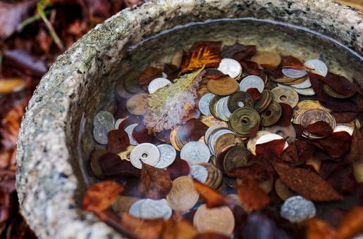 賽銭 賽銭,お賽銭,小銭の写真素材