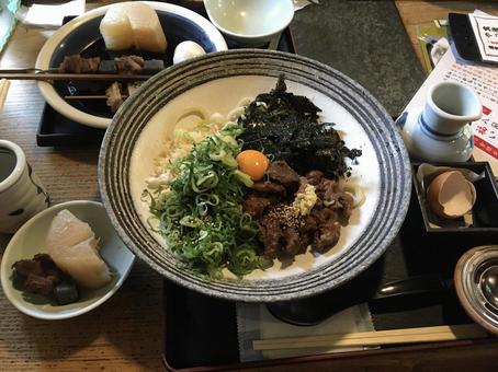 ぼっかけうどんとおでん ぼっかけうどんとおでん ぼっかけうどん,ぼっかけ,うどんの写真素材
