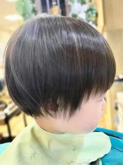 女の子 カット 女の子 カット カット,頭,髪型の写真素材