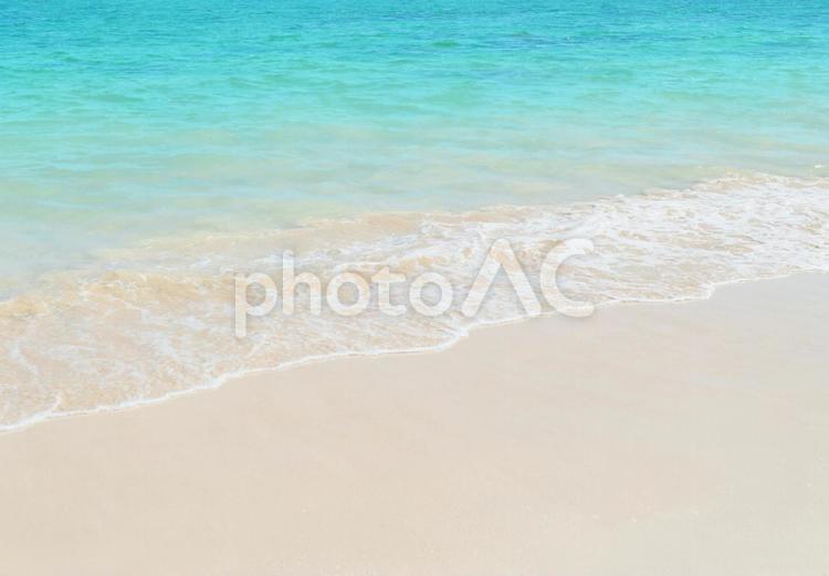 南国の波打ち際 風景,海,波打ち際の写真素材