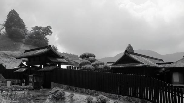 晩夏 東海道箱根関所江戸口御門 晩夏 東海道箱根関所江戸口御門 箱根関所,晩夏,江戸口御門の写真素材
