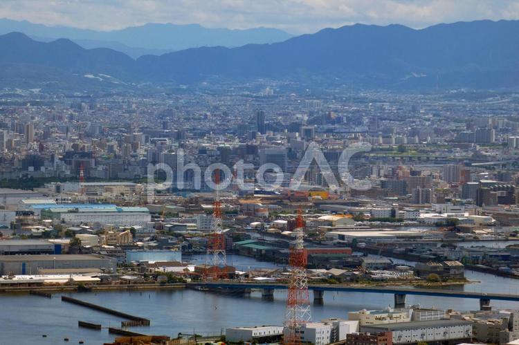 風景　大阪の街並み04 大阪,街並み,絶景の写真素材