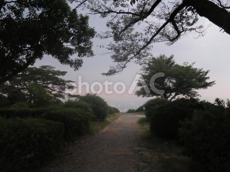 生駒山ナイトハイク 生駒山,奈良県,生駒市の写真素材