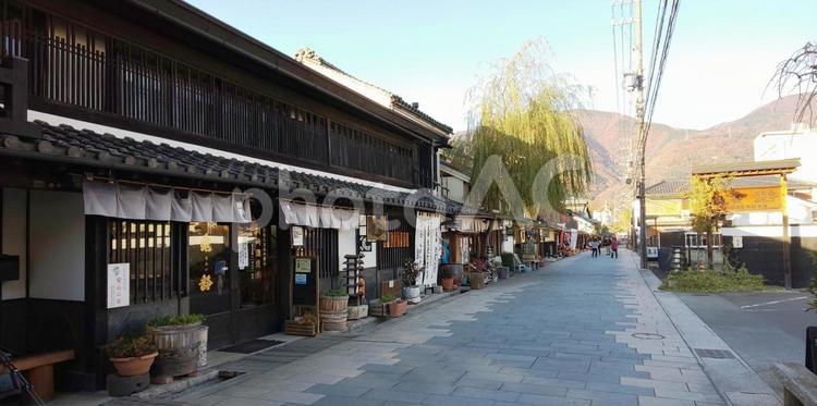 信州上田市北国街道柳町 信州,上田市,北国街道の写真素材