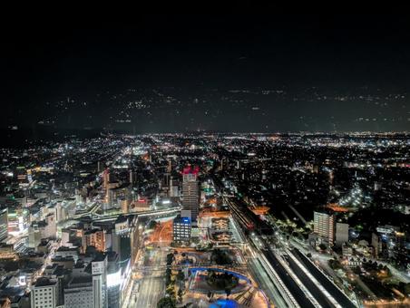 岐阜シティタワーから見える岐阜市内の夜景 岐阜シティタワーから見える岐阜市内の夜景 夜景,岐阜市,岐阜県の写真素材