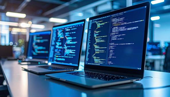 Computer screen showing source code, programming, computer, system engineer, JPG