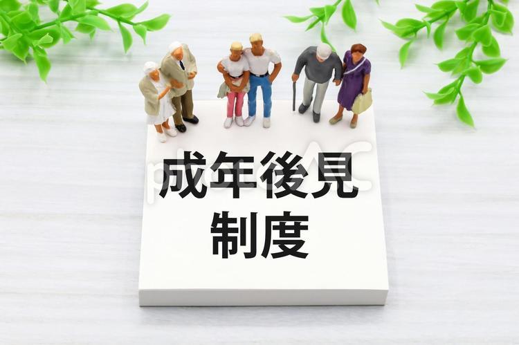 成年後見制度のタイトル画像 成年後見制度,認知症,精神障害の写真素材