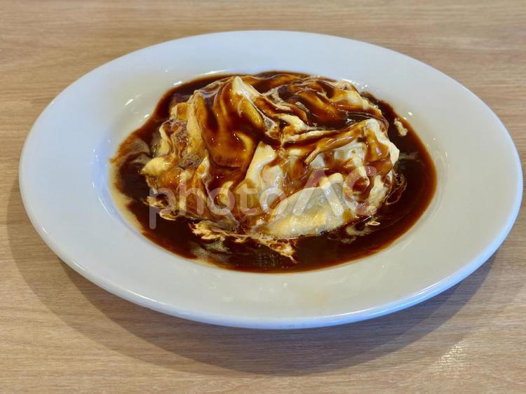 とろ〜りオムライス オムライス,洋食,食事の写真素材