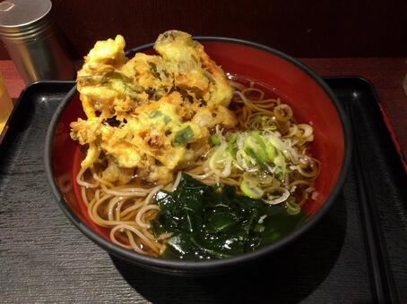 かき揚げ蕎麦 かき揚げ蕎麦,そば,ソバの写真素材