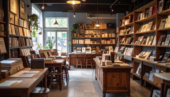 レトロな書店の写真