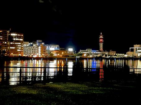 夜の新潟万代シティ 夜の新潟万代シティ 新潟,万代,万代シティの写真素材