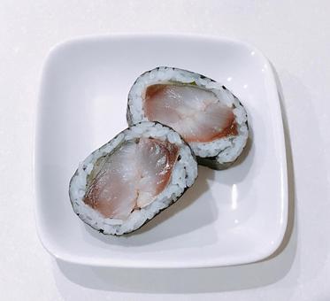 しめ鯖巻き しめ鯖巻き しめ鯖巻き,シメ鯖巻き,海鮮の写真素材