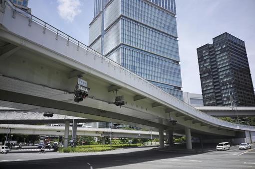 赤坂見附風景 赤坂見附風景 高速道路,都市風景,都市景観の写真素材