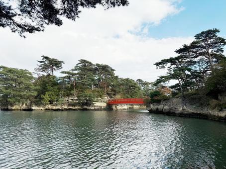 松島の渡月橋 宮城県,松島,渡月橋の写真素材