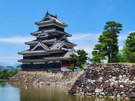 国宝 松本城 国宝 松本城 松本城,松本市,長野県の写真素材