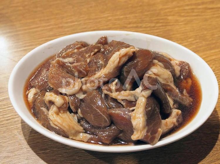 ジンギスカン用のラム肉 ジンギスカン,ラム,マトンの写真素材