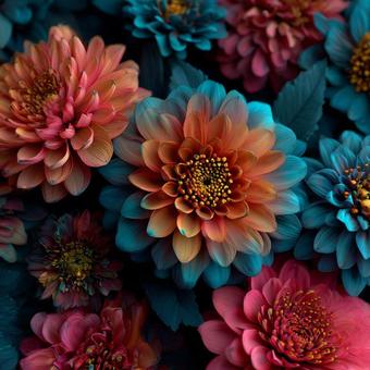 ビビットな花 ビビットな花の写真